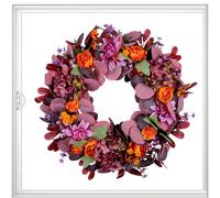 Corona de Puerta Delantera para decoración del hogar, Decoraciones de Navidad, de otoño, Chimenea, Porche, Pared, Granja, Halloween, Acción de Gracias, Artificial, Boda al Aire Libre