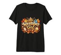 Corona de Reina de cumpleaños con Piedra Natal de Citrino para niña de Novi Camiseta Premium