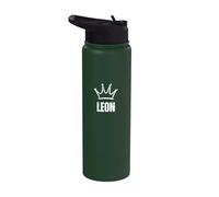Corona de rey León - Ganador personalizado de cumpleaños número 1 Stainless Steel Insulated Water Bottle