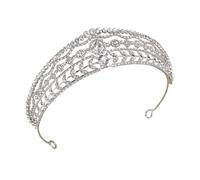 Corona de Rhinestone para Mujer, Tiara Novia con Cristales, Joya para el Cabello para Boda, Fiesta y Eventos Especiales- Style A