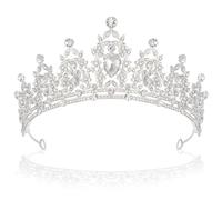 Corona de Tiara de Cristal,Coronas de Diamantes de Cristal,Corona para Novia,Corona Nupcial,Tiara con Cristales de Princesa,Corona Reina,Corona Princesa Mujer,Tiara de Cumpleaños