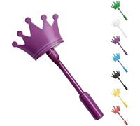 Corona de varilla mística encantada para niños, varita de fantasía habilitada para tocar para práctica interactiva de pago sin contacto, ligera y resistente para plástico PLA de 14.5 pulgadas, varios