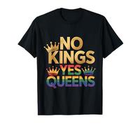 Corona del orgullo LGBTQ de No Kings Yes Queens Camiseta