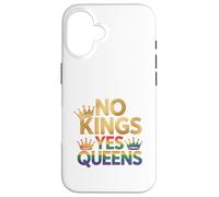 Corona del orgullo LGBTQ de No Kings Yes Queens Carcasa para iPhone 16