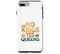 Corona del orgullo LGBTQ de No Kings Yes Queens Carcasa para iPhone 7 Plus/8 Plus