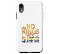 Corona del orgullo LGBTQ de No Kings Yes Queens Carcasa para iPhone XR