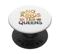 Corona del orgullo LGBTQ de No Kings Yes Queens PopSockets PopGrip Adhesivo