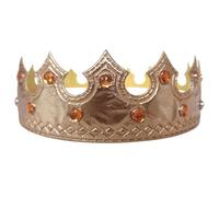 Corona del Rey Real - Corona de príncipe ajustable para fiesta de cumpleaños, tocado medieval | Tiara real para fiestas de cumpleaños, cosplay, espectáculos teatrales, fotografía y disfraz