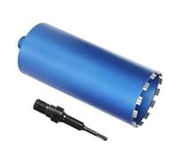 Corona Diamante 1¼"UNC Ø112mm + Adaptador SDS-Plus, Broca Perforadora Turbo | Sierra Corona, Longitud total 460 mm Seco/Húmedo, Corta Armaduras ≥25mm, Broca Núcleo para Hormigón, Piedra, Paredes