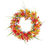 Corona floral decorativa hermosa pieza de acento para cualquier habitación o entrada