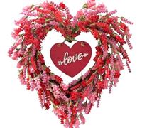 Corona floral para el día de San Valentín para decoración del hogar, adorno floral para decoración del hogar