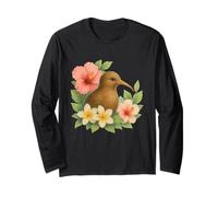 Corona floral tropical kiwi Manga Larga
