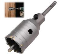 Corona Hormigon, Sierra Corona Perforadora de Hormigón 50 mm, Brocas Hormigon, Brocas para Taladro, Adaptador SDS Plus, Broca Piloto de 110 mm para Ladrillo, Barro y Espuma (50mm)