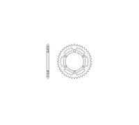 Corona JT Sprockets 48 dientes acero estándar paso 520 tipo 808