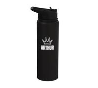 Corona King Arthur - Ganador personalizado de cumpleaños número 1 Stainless Steel Insulated Water Bottle