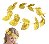 Corona Laurel Romana Diadema Griega Corona de Laurel Dorada Diadema Diosa Griega Accesorios para Hombres y Mujeres, Carnaval, Cosplay, Fiestas, Graduación, Boda (1 piezas)