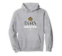 Corona Maradona D10S Sudadera con Capucha, Unisex para Adultos, Gris Jaspeado, XL