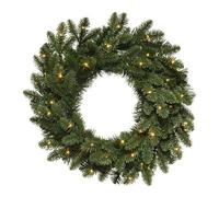 Corona Navideña Amicasa Bergen Con 60 LED Batería 50 Cm