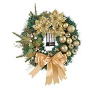 Corona Navideña - Garland Verde con Luces, Decoración De Pared De Invierno, Decoración del Porche, Ventana Fronteriza | Navidad, Guirnalda Ligera para Gabinete De Cocina, Abrigo De Chimenea, E
