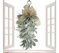 Corona para Puerta de - Swag con Gota primaveral para decoración del hogar - Guirnaldas para Todo el año para la Puerta de, para casa, Oficina, apartamento, Granja, Porche, Patio