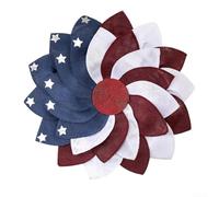Corona patriótica para puerta delantera, 250 aniversario para diseño de bandera estadounidense con águila, decoración de estrella roja, blanca y azul para pared del hogar, grande (1)