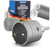 Corona perforadora SDS Plus de 68 mm - Broca para mampostería y empotrada, broca para enchufes, taladros perforadores, brocas de núcleo - Broca corona, avellanador de latas para profesionales
