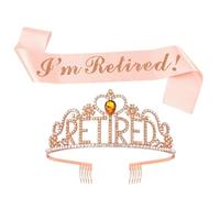 Corona Retirada - Elegante Tiara De Para Mujeres, Diadema Decorativa De Fiesta | Celebración De Jubilación Coronet, Elegante Adorno De De, Diadema Festivo Para Homenajeados, De Recu