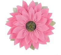 Corona rústica de arpillera de girasol para puerta de Acción de Gracias, decoración colgante de temporada para el hogar y las paredes (rosa)