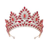 Corona, tiara, reina de graduación Corona de quinceanera Pageants Crowns Princess Crown Rinestone Crystal Bridal Crown Tiaras para mujeres (corona de oro rosa)