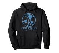Coronado California Beach San Diego Retro Vintage Cali Surf Sudadera con Capucha