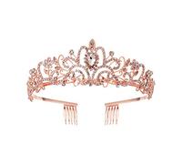 Coronas Central de cabello Boda redonda Joyería de corona de novia para mujeres Accesorios para el cabello de la boda