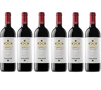 Coronas Crianza, Vino Tinto - 6 botellas de 75 cl, Total: 4500 ml