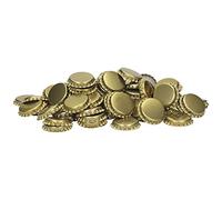 Coronas de corcho (29 mm, inserto espumado, 100 unidades), color dorado