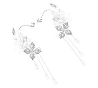 Coronas de cristal brillante con cadena para la frente, elegante accesorio para la cabeza de boda, accesorio ajustable para novia, adorno nupcial de moda, talla única, como se describe