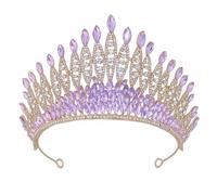 Coronas de diamantes de imitación brillantes, decoración para el cabello para entusiastas de la moda, elegantes joyas para novias
