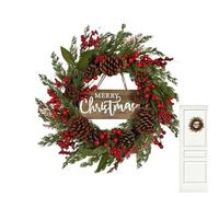 Coronas de Navidad para la puerta de entrada - 49,8 cm Decoración artificial para el hogar con piñas | Corona de Navidad con piñas, para Acción de Gracias, vacaciones, , interiores, oficinas