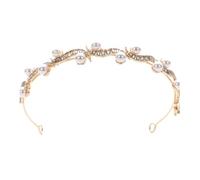 Coronas de novia, elegantes diademas de boda, accesorios para el cabello de cristal, bodas, perlas, coronas occidentales, despedidas de soltera, elegante accesorio para el cabello de boda, talla única