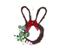 Coronas de Primavera para la Puerta Principal, decoración de Pascua, Guirnalda de Primavera de Temporada, Corona de Flores con Huevos y Huevos para Exteriores, para Interior y Exterior, salón