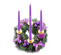Coronas De Velas Navideñas para Velas De Pilar,Corona De Candelabros Navideños,2024 Coronas de Velas para Velas cónicas - Bayas sintéticas Lazos de Cinta Anillos para Centro de Mesa de Boda