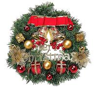 Coronas navideñas, Christmas Garland, TreeSimulation Bells Snowflakes Hanging Ornament Garland
