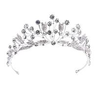 Coronas para mujeres, boda plateada tiaras de joyería de diamantes de imitación de diamantes de diablo, tadro de banda de princesa de la corona para mujeres, cumpleaños, fiesta de cumpleaños, boda de