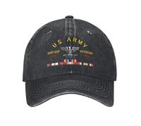 Coronel Militar OIF OEF Veteran Hombre Mujer Cap Ajustable Sombrero Protección UV Gorras Vaquera para Running Senderismo Verano