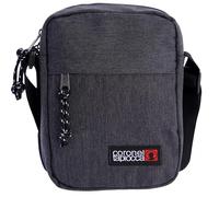 Bolso para Hombre Bolso Bandolera Coronel Tapiocca Urban Casual con Solapa Bolsillos y Cremallera Denim 17.5x22x5.5 cm, Gris