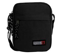 Coronel Tapiocca Bolso para Hombre Bolso Bandolera Urban Casual con Solapa Bolsillos y Cremallera Denim 17.5x22x5.5 cm Negro