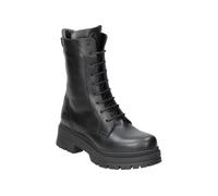 Coronel Tapioca | Botines de Piel Coronel Tapioca para Mujer - Botines Militares en Color Negro - Botín con Plataforma con Cordones y Cremallera Lateral - Plataforma Media y Cómoda - Modelo C352-11