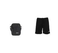 Coronel Tapiocca Bolso para Hombre Bolso Bandolera Urban Casual con Solapa Bolsillos y Cremallera Denim 17.5x22x5.5 cm Negro & Joma Nobel Pantalones Cortos, Hombres, Negro, L