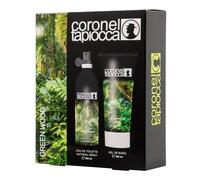 CORONEL TAPIOCCA - Green Wood, Estuche de Regalo Hombre, Colonia 75 ml + Desodorante 200 ml, Eau de Toilette Natural y Masculina, Aroma Amaderado Frutal, Fragancia Fresca y Duradera