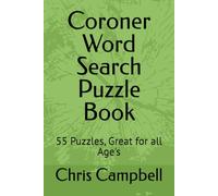 Coroner Word Search Puzzle Book: 6 x 9 Inch, 110 Pages, 55 Puzzles, great for all age's