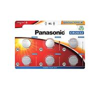 Corp. Panasonic CR2032 Pila botón de Litio 3V, 225mAh, Blister de 6