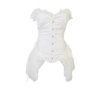 Corpiño medieval con tirantes de encaje para una cintura elegante y cómoda, faja moldeadora con varillas, ideal para fiestas renacentistas, cosplay y lencería.